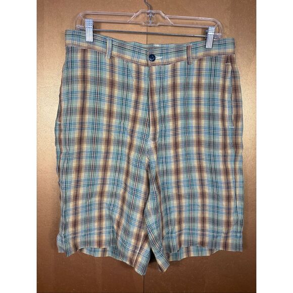 Tommy Bahama Other - Tommy Bahama plaid Linen shorts size 33